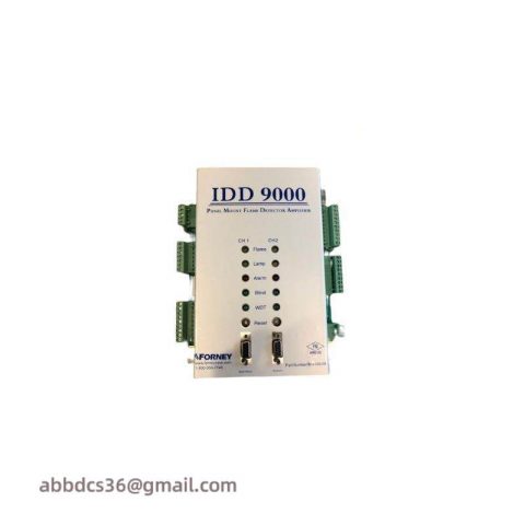 FORNEY IDD 9000 Series 408100-00 Panel Mount Dual Channel Flame Amplifier