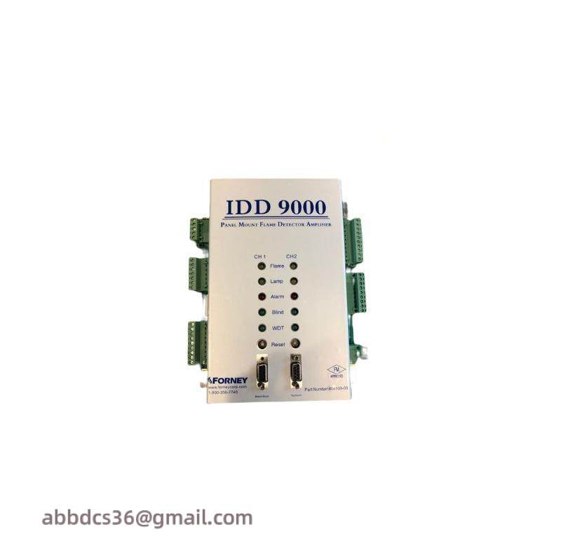 forney_idd_9000_408100-00_panel_mount_dual_channel_flame_amplifier.jpeg FORNEY IDD 9000 Series 408100-00 Panel Mount Dual Channel Flame Amplifier