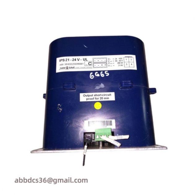 ABB 3BHE032593R0001 ISOLATED POWER SUPPLY FOR INDUSTRIAL AUTOMATION