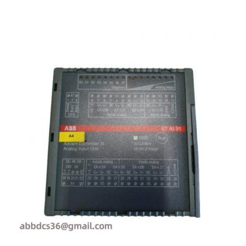 ABB PLC 07AI91 - Analog I/O Module, Designed for Industrial Automation