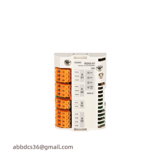 abb_rdio-01_digital_i_o_module.png ABB RDIO-01 Digital I/O Extension Module for Enhanced Industrial Automation Control